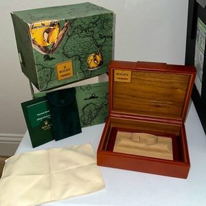GENUINE Rolex Vintage President Day Date 70-80s Brown Leather watch box 71.00.02
